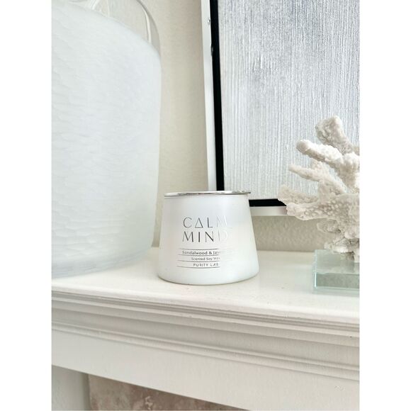 Purity Lab Calm Mind Sandalwood & Jasmine Scented Soy Wax - Picture 1 of 5